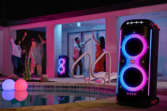 JBL PartyBox series with RGB lights